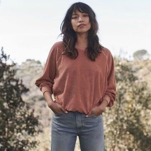 The Great. Micro Terry Bubble Sweatshirt Size 3